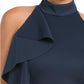 Rachel Zoe Women's Halter Neck Ruffle Midi Dress