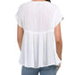 Rachel Roy Embroidered Yoke Metallic Accent Lightweight Blouse Tunic Top