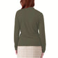 Rachel Roy Women's Drape Neck Long Sleeve Wrap Top