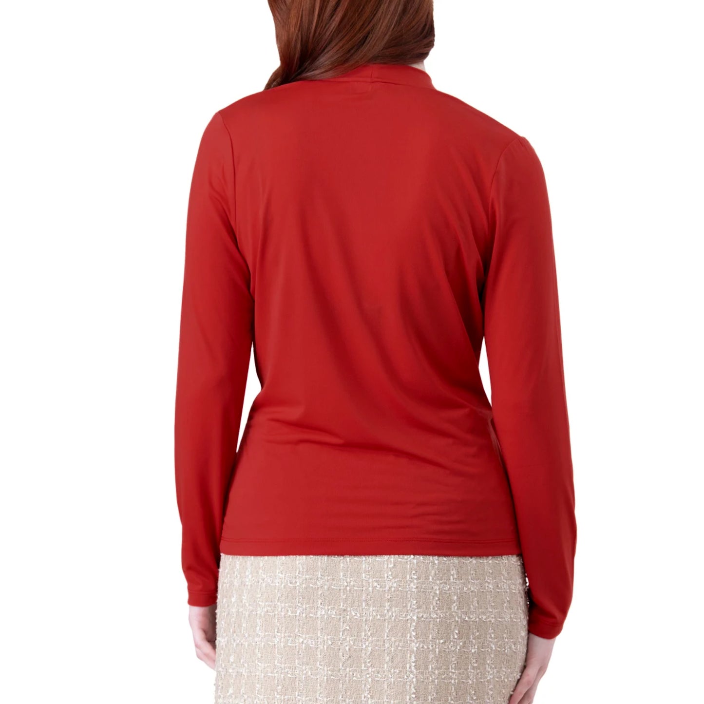Rachel Roy Women's Drape Neck Long Sleeve Wrap Top