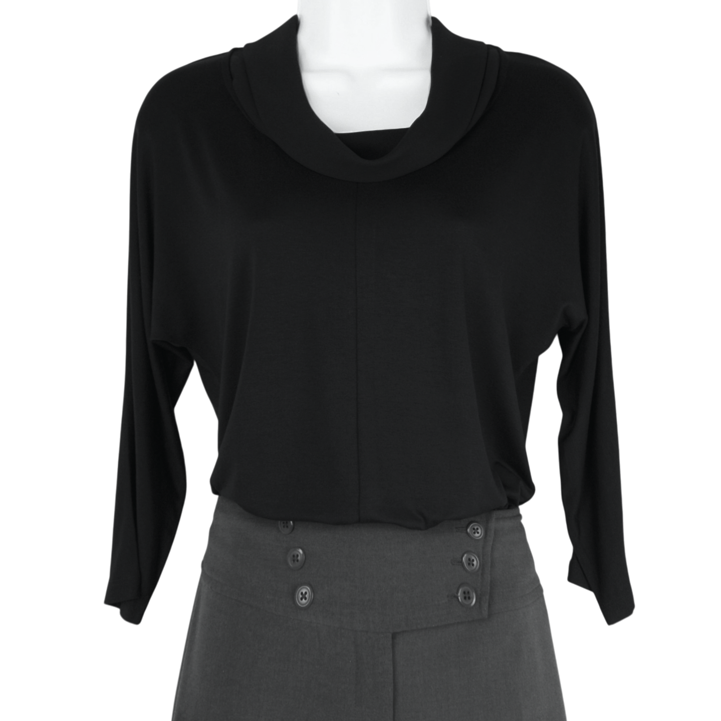 Rachel Zoe Women's Chiffon Cowl Neck Hi-low Hem Dolman Top