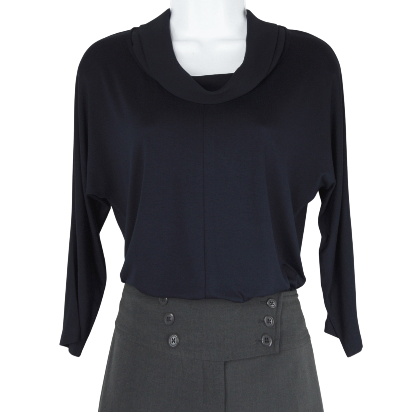 Rachel Zoe Women's Chiffon Cowl Neck Hi-low Hem Dolman Top