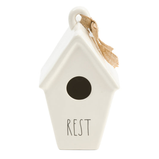 Rae Dunn Artisan Collection by Magenta Ceramic Taper Rest Birdhouse