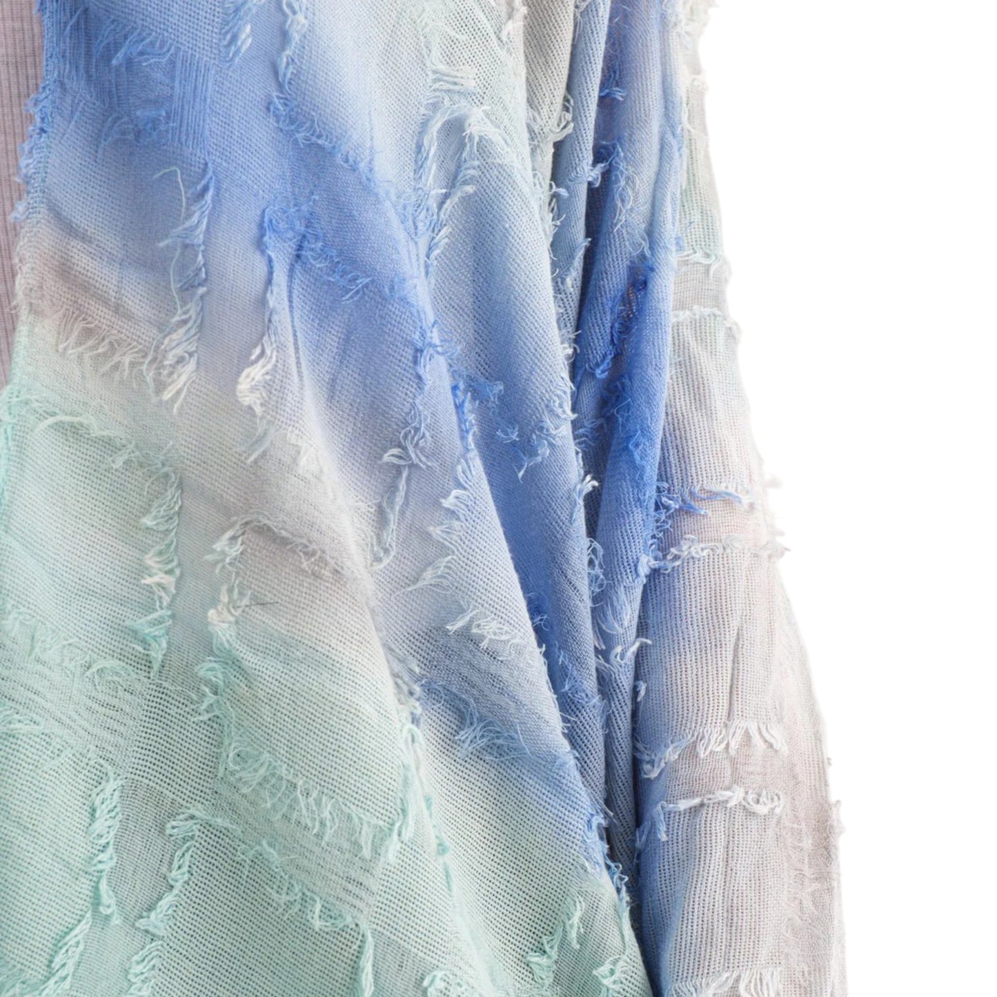 RAJ Women's Ariana Frayed Tie Dye Cover Up Kimono Top