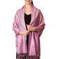 Women's Pashmina Reversible Paisley Fringed Shawl Evening Wrap