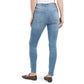 SEVEN7 Women's High Rise Chevron Details Denim Skinny Ankle Jeans