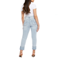 SEVEN7 Women's High Rise Slim Straight Boyfriend Cuffed Ankle Jeans