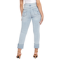 SEVEN7 Women's High Rise Slim Straight Boyfriend Cuffed Ankle Jeans