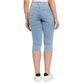 SEVEN7 Women's High Rise Skinny Fit Capri Breezy Cropped Distressed Jeans