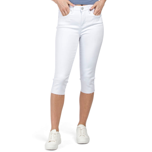 SEVEN7 Women's High Rise Skinny Fit Capri Breezy Cropped Jeans