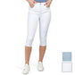 SEVEN7 Women's High Rise Skinny Fit Capri Breezy Cropped Distressed Jeans