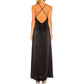 SHOW ME YOUR MUMU Women's Winslet Cowl Neck Side Slit Gown Maxi Dress