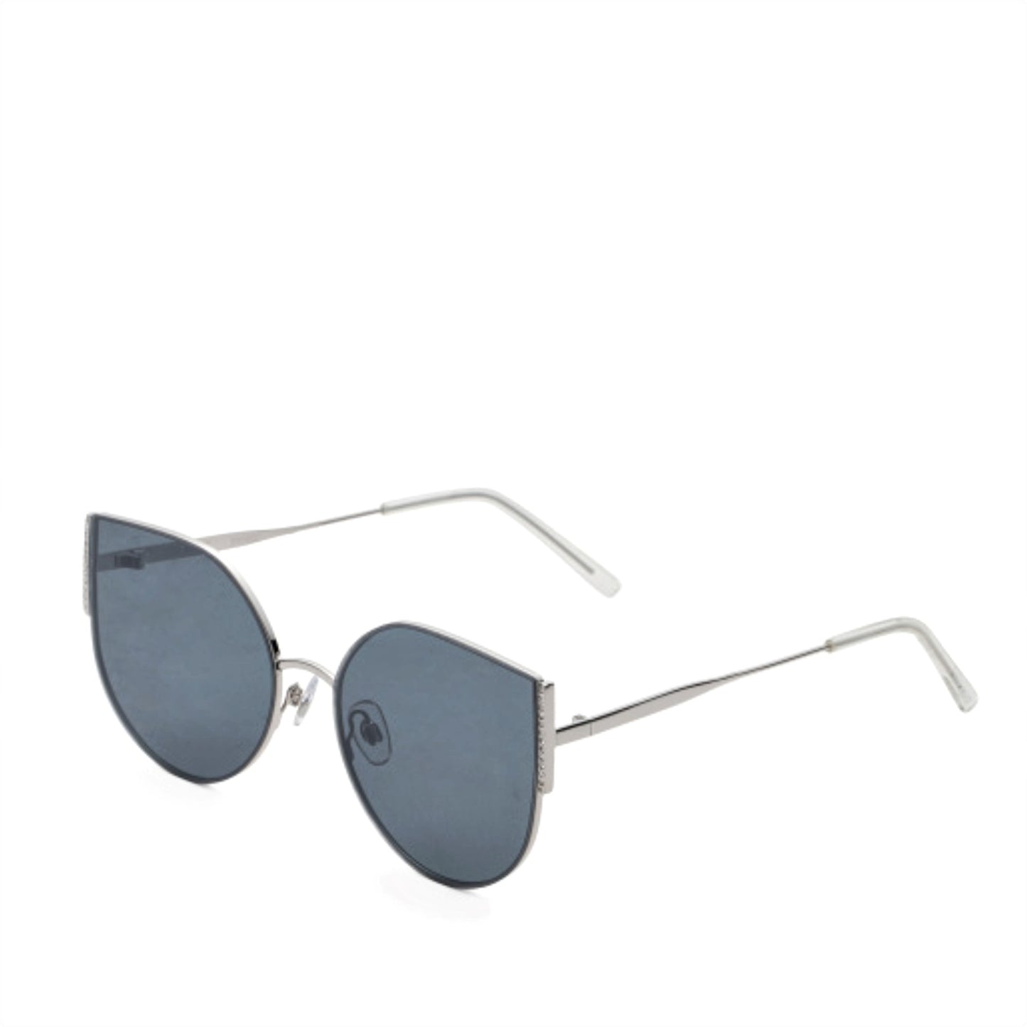 Steve Madden Women's Cat Eye Rhinestone Embellished Sunglasses