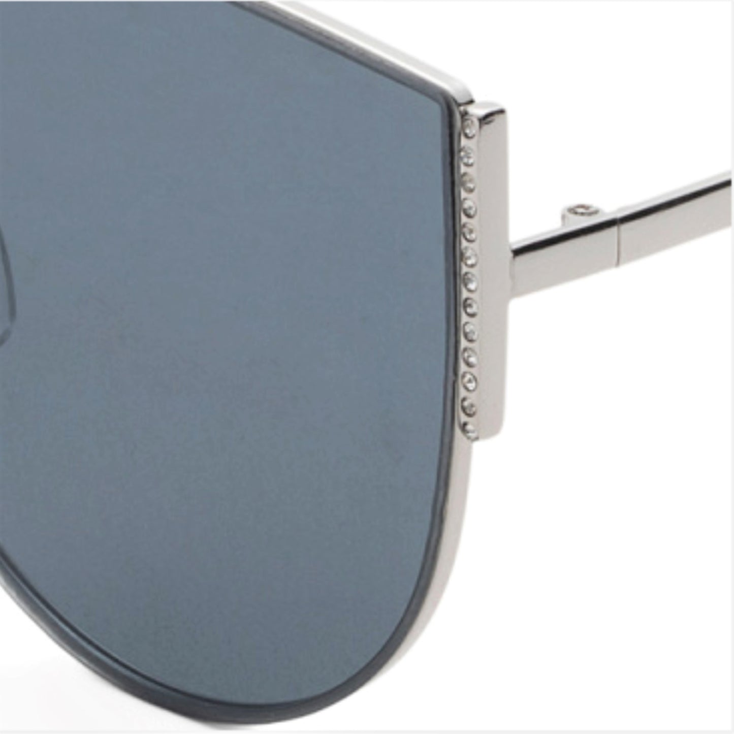 Steve Madden Women's Cat Eye Rhinestone Embellished Sunglasses