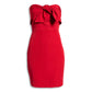 Sam Edelman Women's Strapless Bow Sheath Cocktail Mini Dress