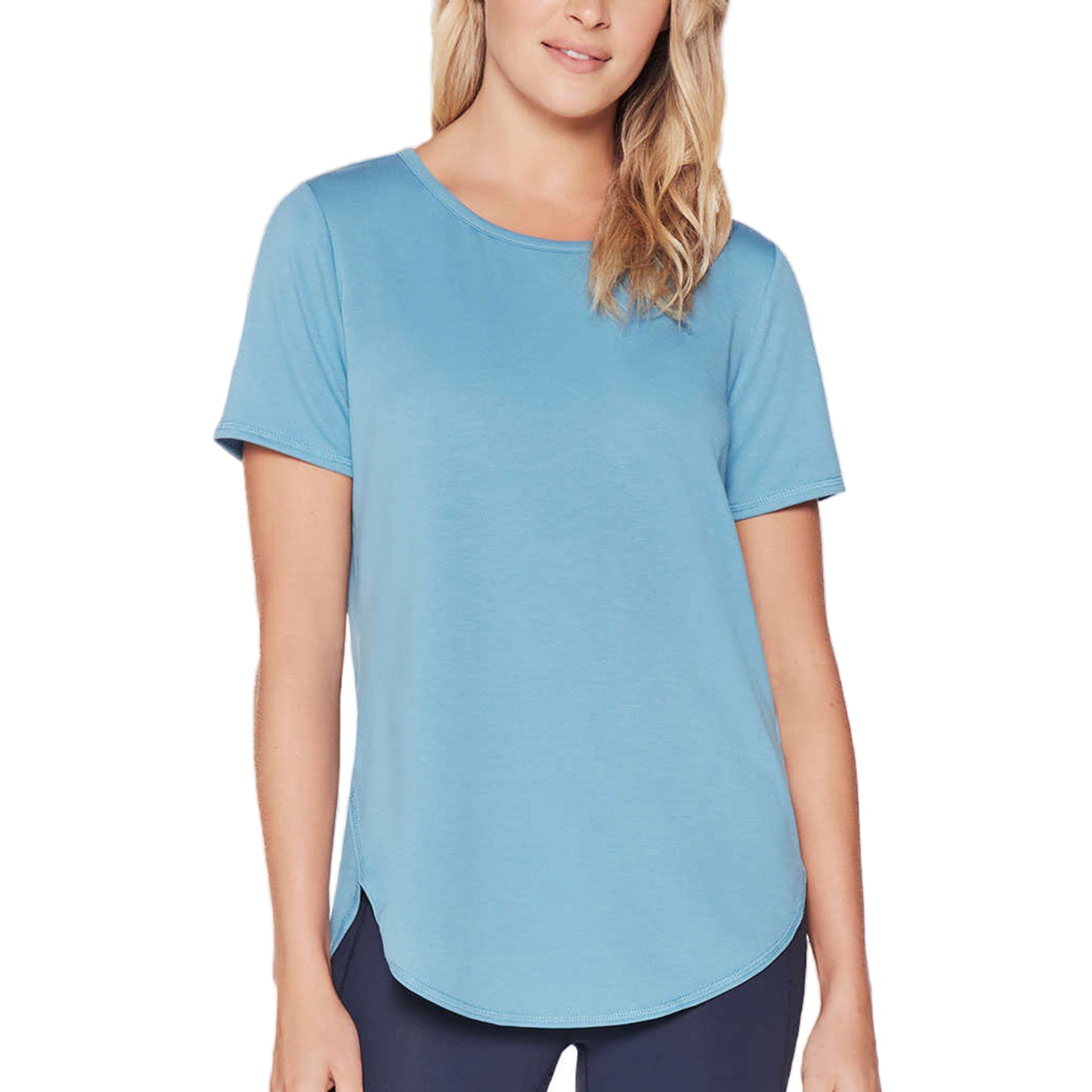 Skechers Women's 2-Pack Lightweight Tee Soft Active Casual Tunic T-Shirt