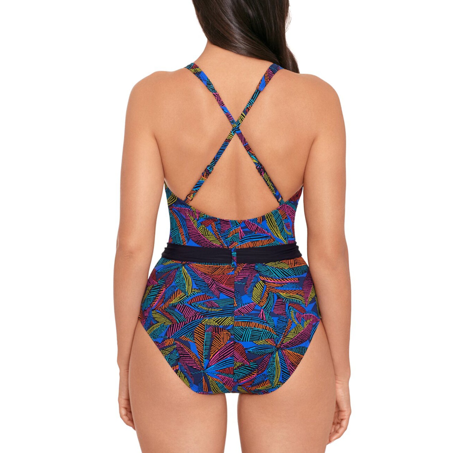 Skinny Dippers By  Miraclesuit Lilyhue Tiffi Tummy Control One-Piece Swimsuit