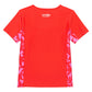 Speedo Big Girls Short Sleeve Print Splice Rash Guard UPF 50+ T-Shirt Swim Top