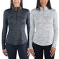 Spyder Women's Tech Soft Moisture Wicking Thumbholes Quarter Zip Active Top
