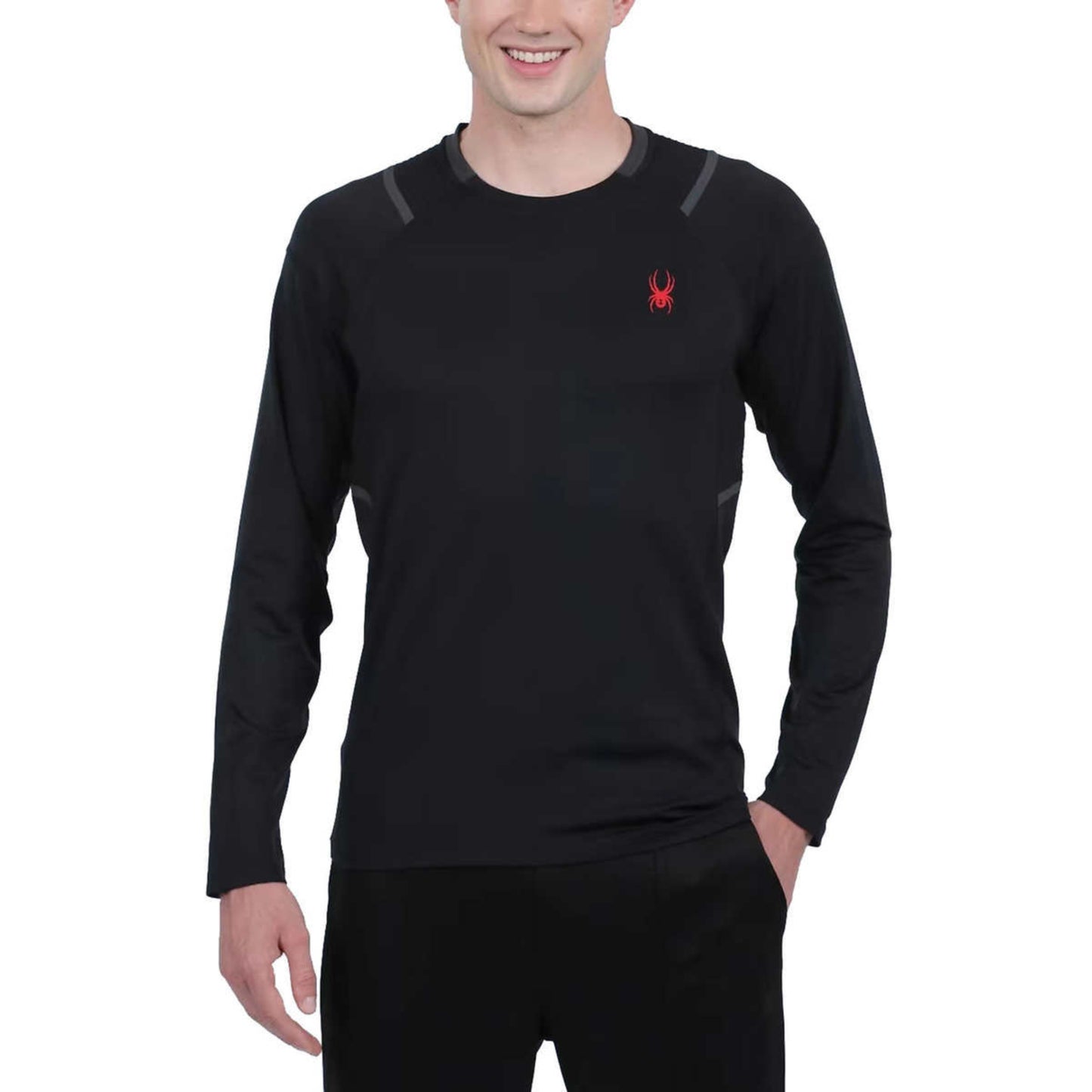 Spyder Men's Long Sleeve Brushed Lining Active Shirt