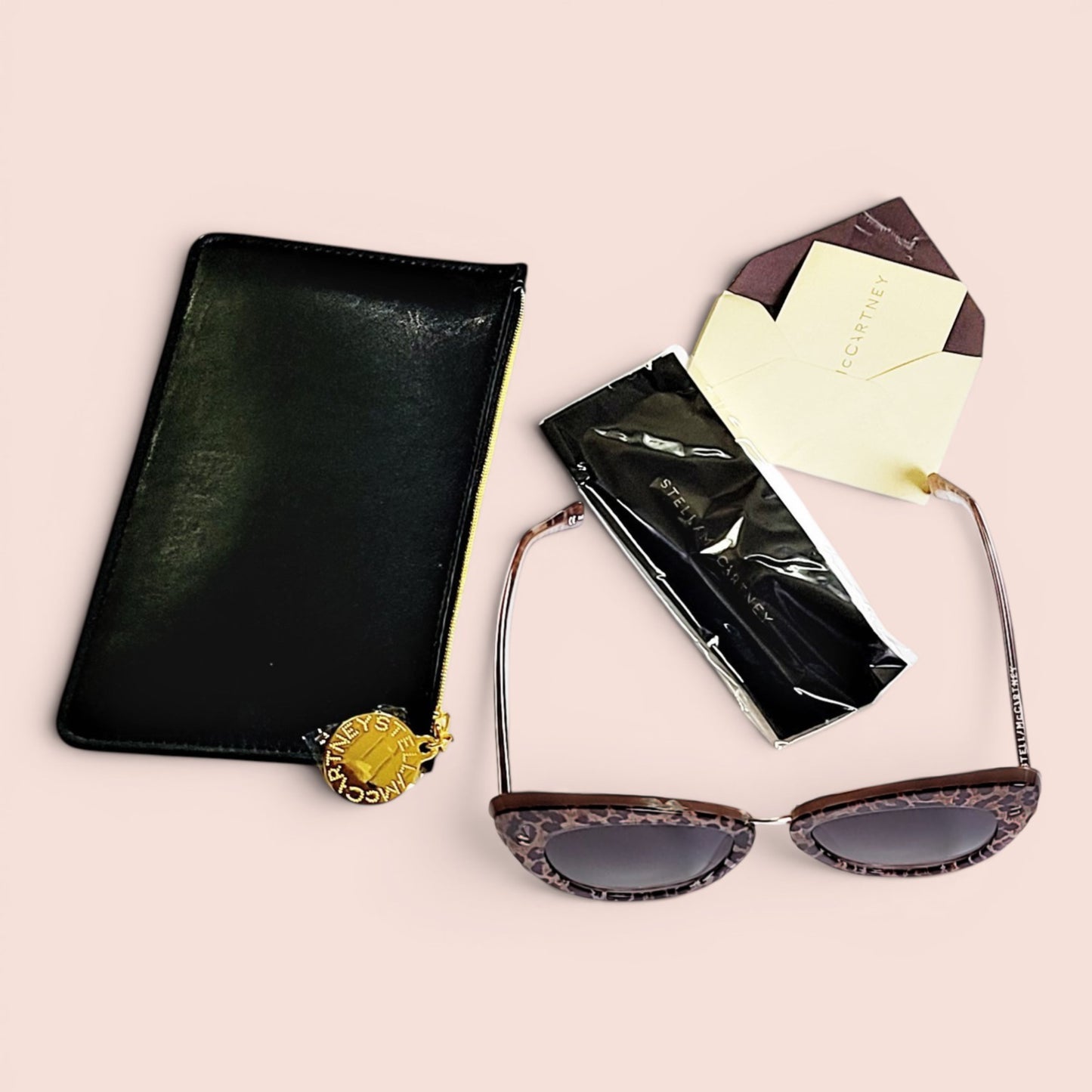 Stella McCartney Women's Leopard Cat Eye Sunglasses