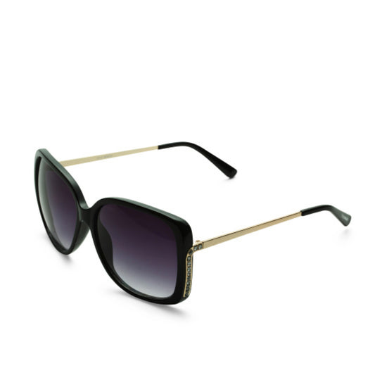 Steve Madden Women's Rhinestone Square Frame Style UV Protection Sunglasses