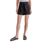 Steve Madden Women's High Rise Paper Bag Brushed Twill Cinch Shorts