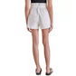 Steve Madden Women's High Rise Paper Bag Brushed Twill Cinch Shorts