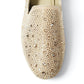Women's Rhinestone Studded Comfort Shoes Slip On Flats
