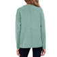 STITCHDROP Funnel Cloud Soft Raw Seam Contrast Stitch Tunic Sweater   S,M,L