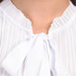 Sunny Leigh Women's Tie Front Pleated Sleeveless Top Blouse