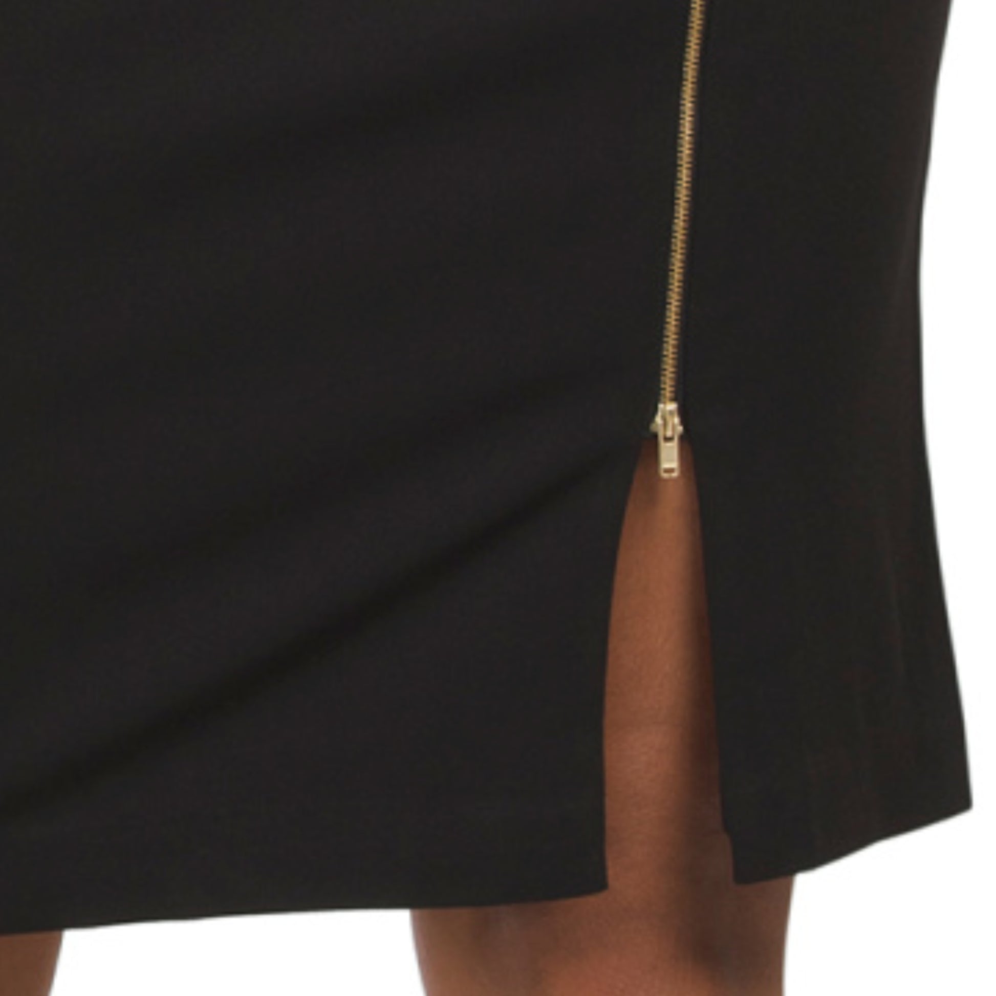 TAHARI ASL Women's Asymmetrical Neck Zip Front Slit Sheath Midi Dress Letay Store TAHARI ASL Women's Asymmetrical Neck Zip Front Slit Sheath Midi Dress Letay Store