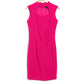 TAHARI ASL Women's Mock Neck Cut Out Pleated Mini Dress