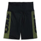 TKO Women's Moisture Wicking Neon Logo Cycling Biker Shorts