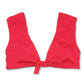 Trina Turk Women's Getaway Tie Front Solids Cap Sleeve Swim Bikini Top