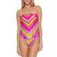 TRINA TURK Women's Bandeau Tankini Top and Reversible Stripe Hipster Bikini Bottom Swim Collection