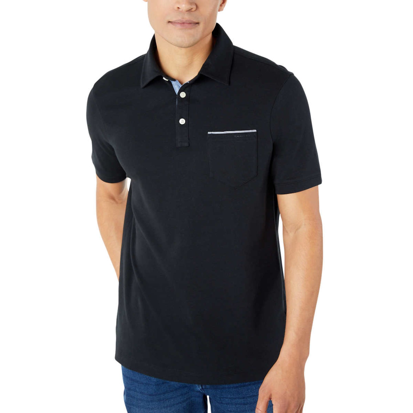 Tahari Men's Interlock Cotton Blend Polo Shirt