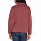 Three Dots Cozy Midweight Insulated Quilted High Low Hem Zip Jacket