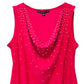Tiana B Women's Bead Embellished Draped Cowl Neck Party Mini Dress