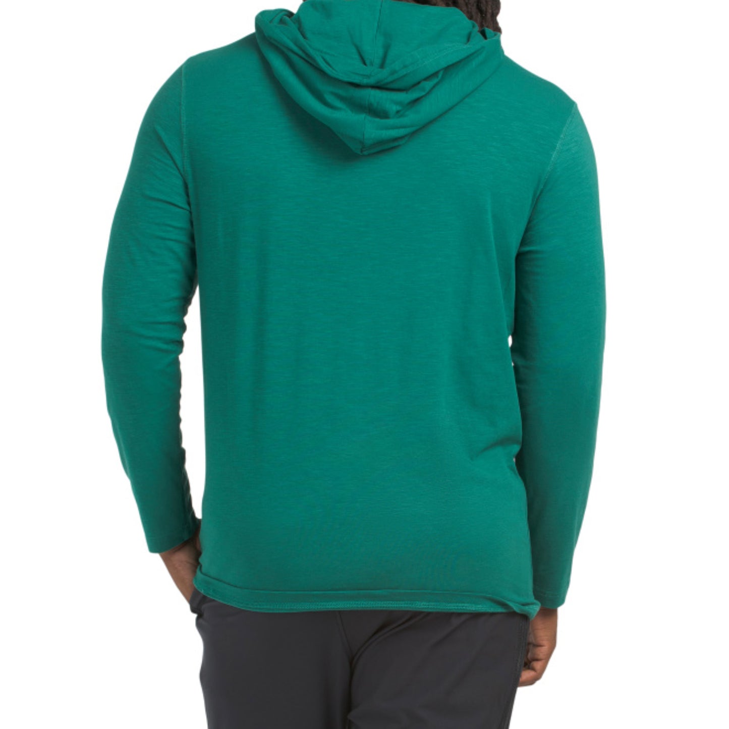 Tommy Hilfiger Men's Chest Logo Stretch Cotton Blend Jersey Drawstring Hoodie