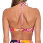 Trina Turk Women's Breeze Twist Front Swim Bandeau Bra and High-Waist Bikini Bottom Collection