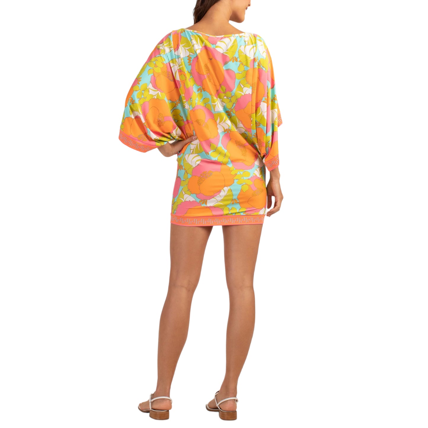 Trina Turk Women's Playa De Flor Floral Print Swim Tunic Cover-up