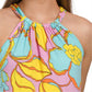 Trina Turk Women's Juju Floral Print Halter Neck Mini Dress