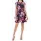 Vince Camuto Women's Floral Print Fit & Flare Mini Dress