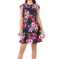 Vince Camuto Women's Floral Print Fit & Flare Mini Dress