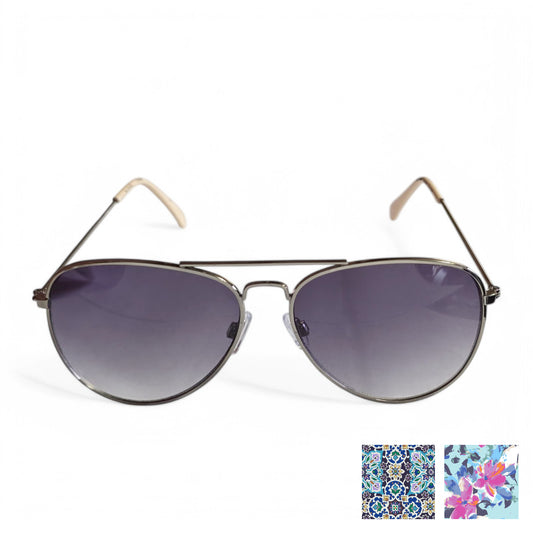 Vera Bradley Women's Metal Frame 55mm Aviator Sunglasses
