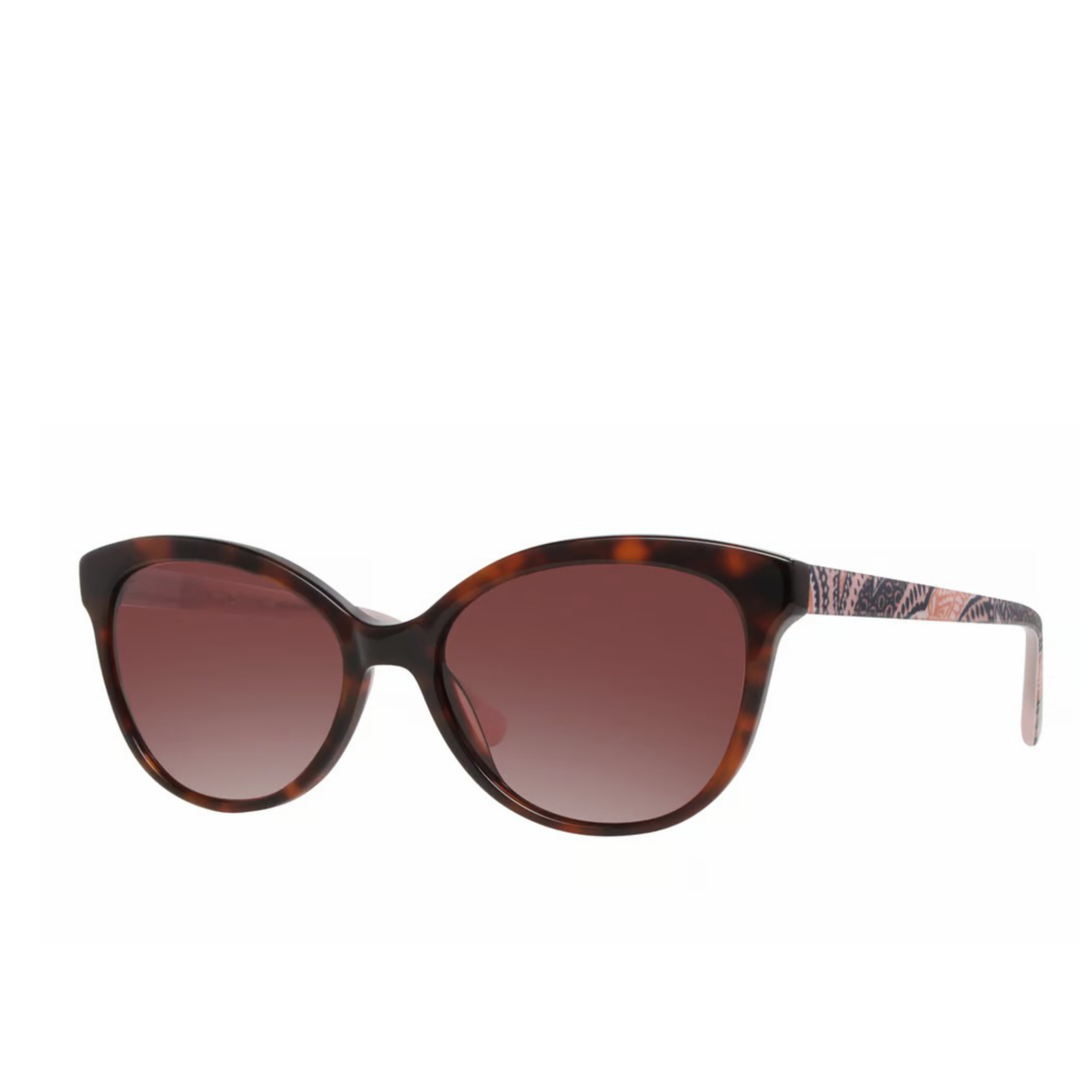 Vera Bradley Women's Tora Floral Print UV Protection 56 mm Cat Eye Sunglasses