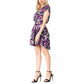 Vertigo Paris Women's Printed Tiered Ruffle Hi-low Hem Mini Dress