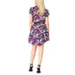 Vertigo Paris Women's Printed Tiered Ruffle Hi-low Hem Mini Dress