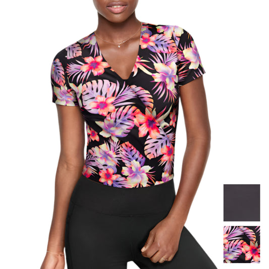 Victoria's Secret PINK Women's Back Tie Ultimate Active Wrap Top T-Shirt